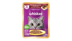 Whiskas Pouch 1+ Years Grilled Saba Flavour | 80 g