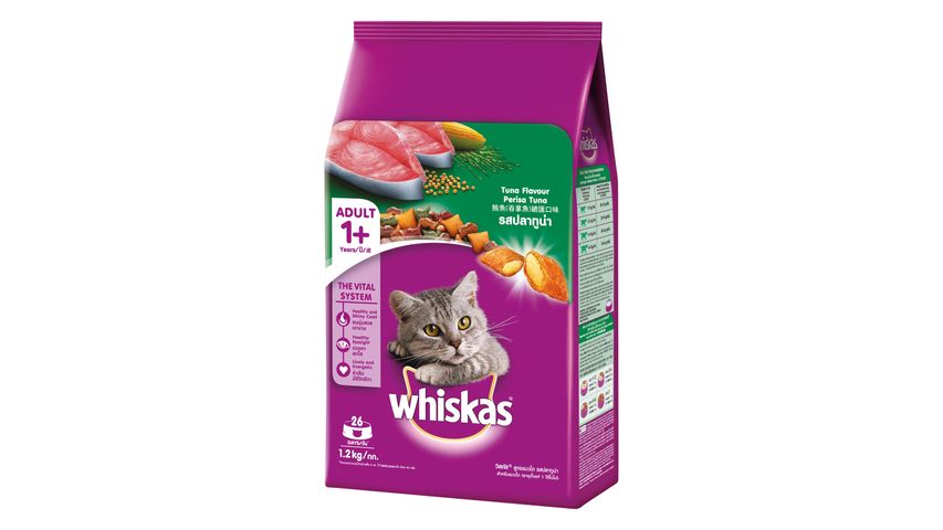 Whiskas Cat Food Dry Adult Tuna 1.2kg