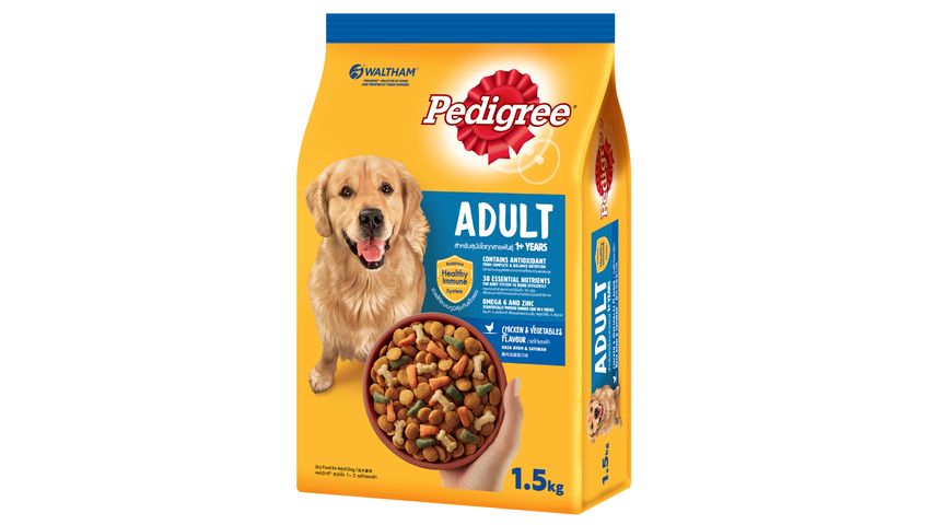 Pedigree Dog Food Dry Adult Chicken & Vegetable 1.5kg