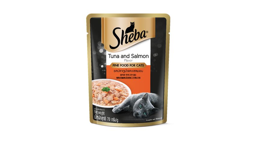 Sheba Cat Wet Food Pouch Adult Tuna & Salmon 70g