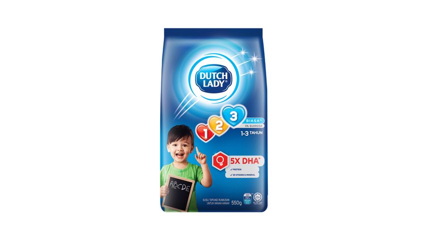 Dutch Lady G.U.M 123 Plain 550g