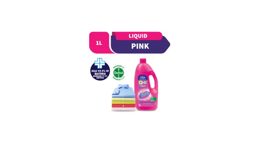 Vanish Liquid Laundry Fabric Stain Remover Detergent 1L