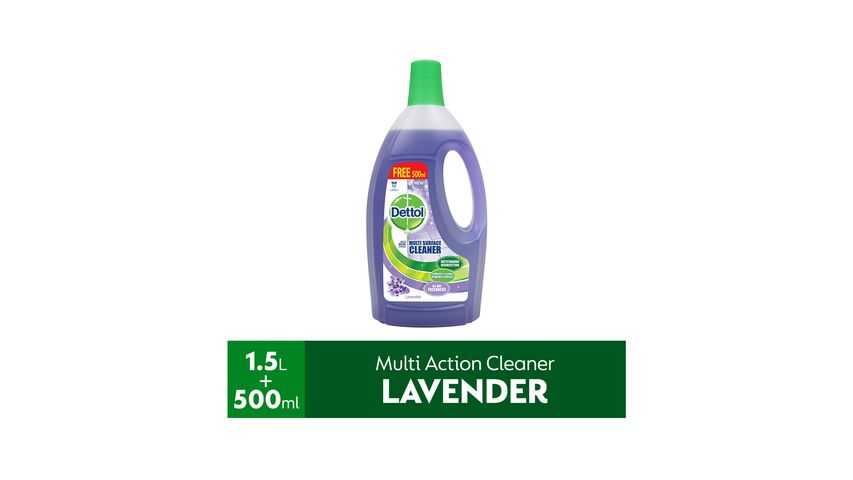 Dettol Multi Action Cleaner Lavender | 1.5 L 洗地消毒液薰衣草味
