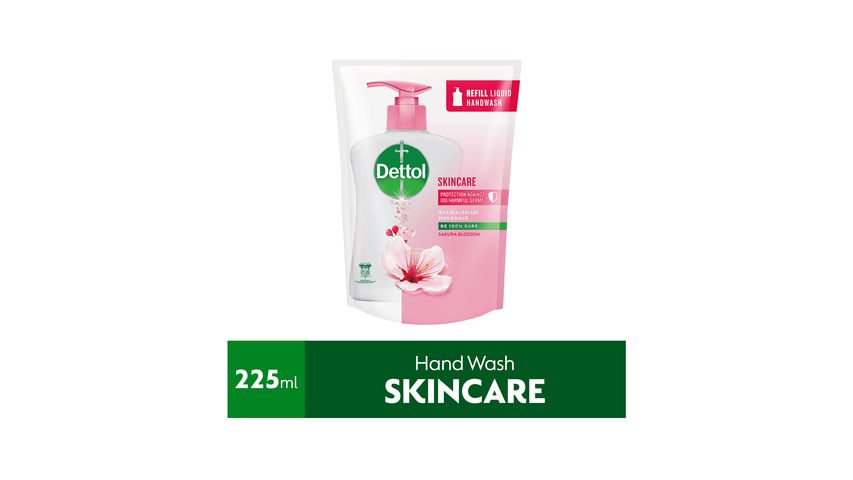 Dettol Liquid Hand Wash Skincare Refill Pouch 225g