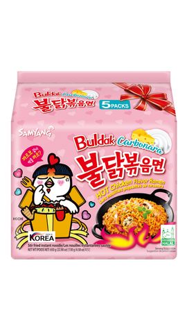 Samyang Ramen Hot Chicken Flavor Buldak Carbonara (5 Packs) 700g