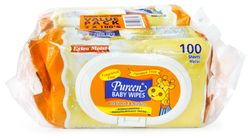 Pureen Baby Wipes Fragrance Free 2 Packs x 100pcs