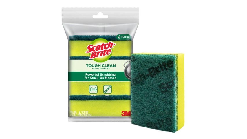 Scotch-Brite Tough Clean Scrub Sponges 4pcs