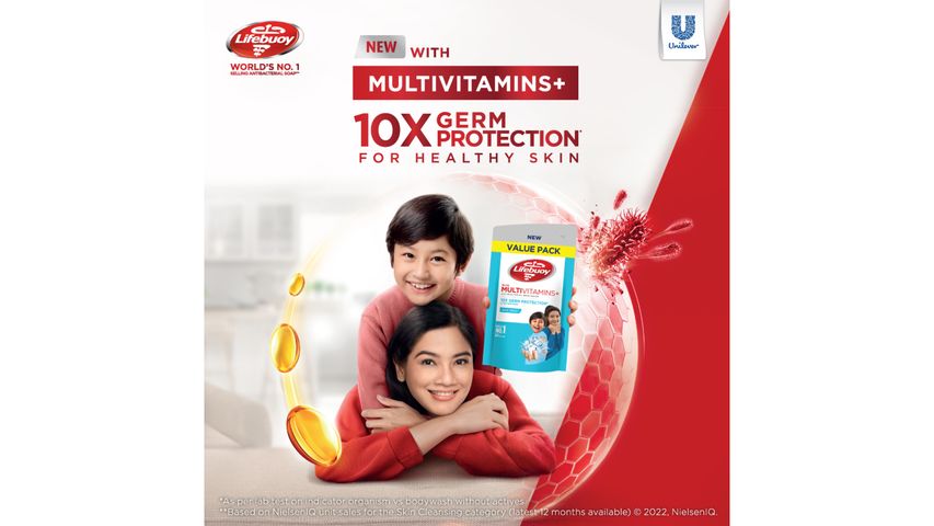 Lifebuoy Cool Fresh Menthol Anti-Bacterial Body Wash Refill 850ml