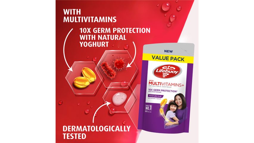 Lifebuoy Moisture Plus Bodywash Refill 800ml