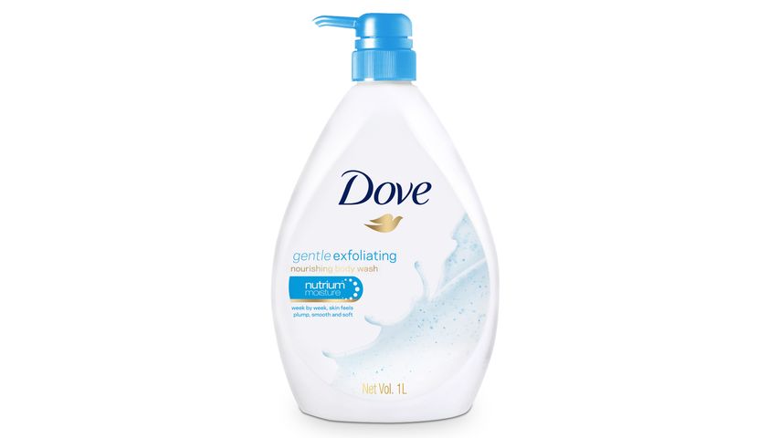 Dove Gentle Exfoliating Nourishing Body Wash 1L