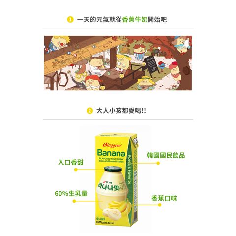 Binggrae Banana Flavour Milk 6s x 200ml
