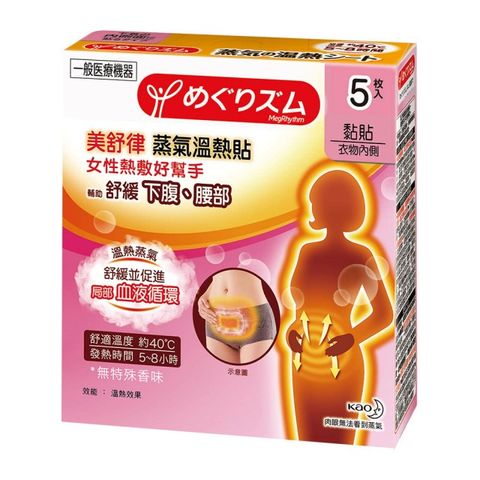 MegRhythm Steam Thermo Patch Abdomen Care 5 Pieces