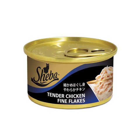 Sheba Cat Wet Food Adult Tender Chicken Fine Flakes 85g