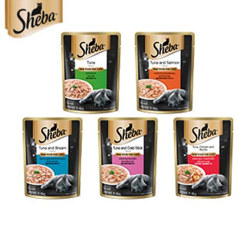 Sheba Tuna Chicken Bonito Flavor Cat Food 70g