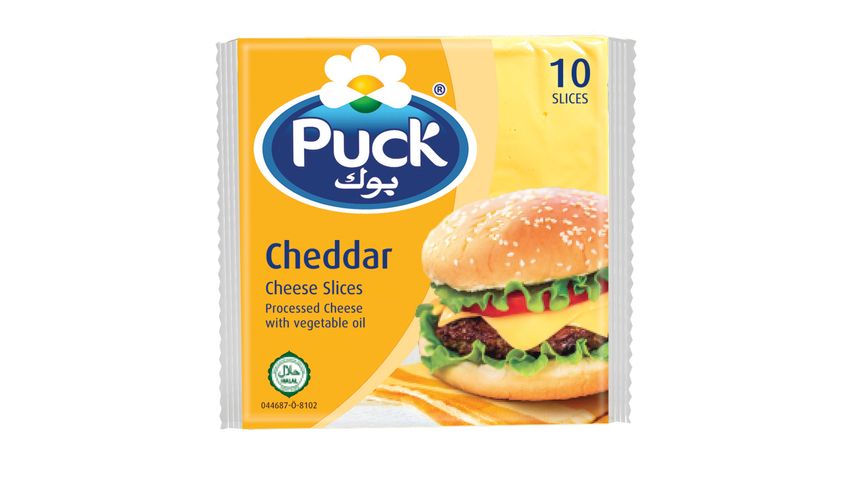 Puck Cheddar Cheese Slices 200g