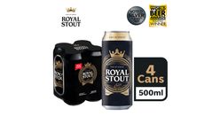 Danish Royal Stout Beer Can (Alcohol) 4s x 500ml