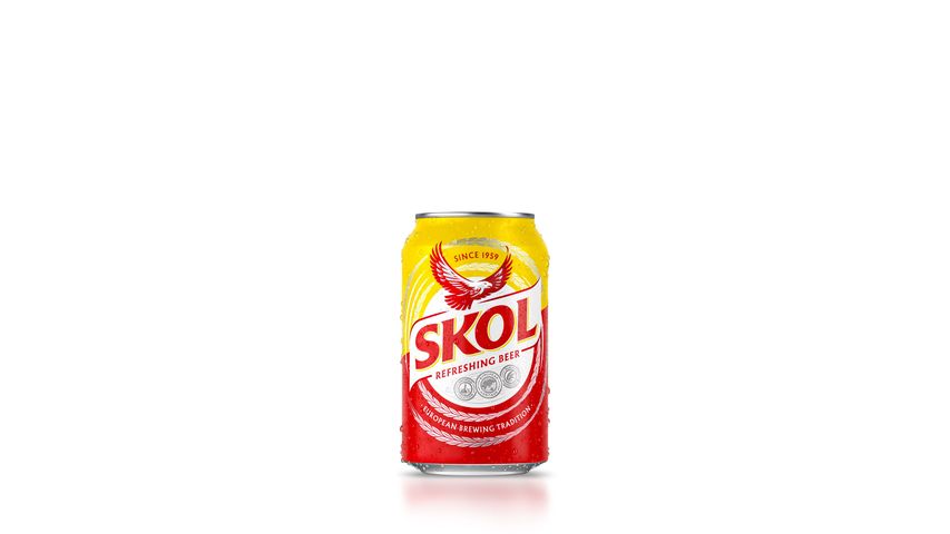 Skol Lager Beer Can | 320 ml (Non Halal)