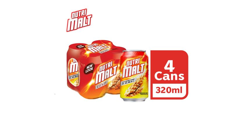 Nutrimalt Non-alcoholic Malt Beverage Can 4s x 320ml