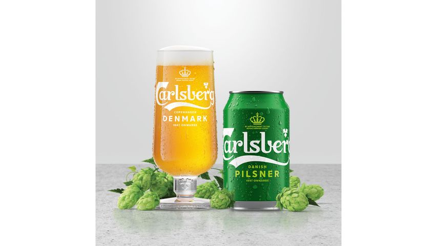 Carlsberg Danish Pilsner Beer Can 4 x 500ml (Non Halal)
