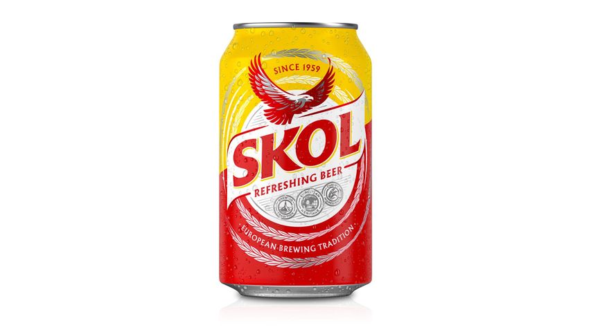 Skol Lager Beer Can | 320 ml (Non Halal)