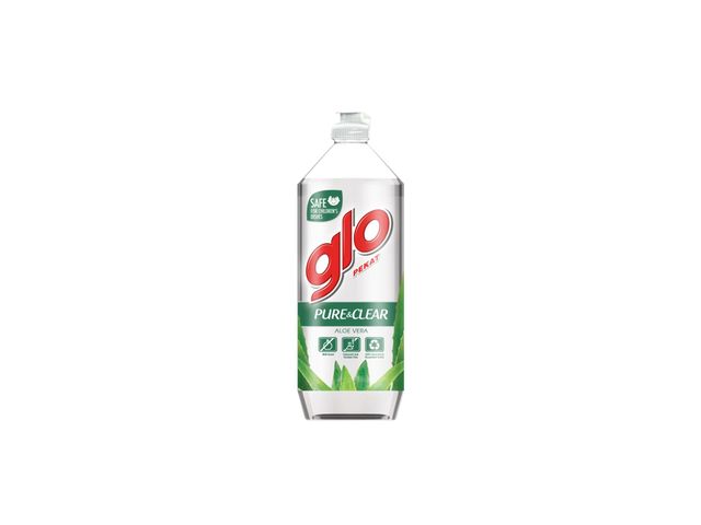 Glo Dishwashing Liquid Pure & Clear Aloe Vera Dishwashing 800ml