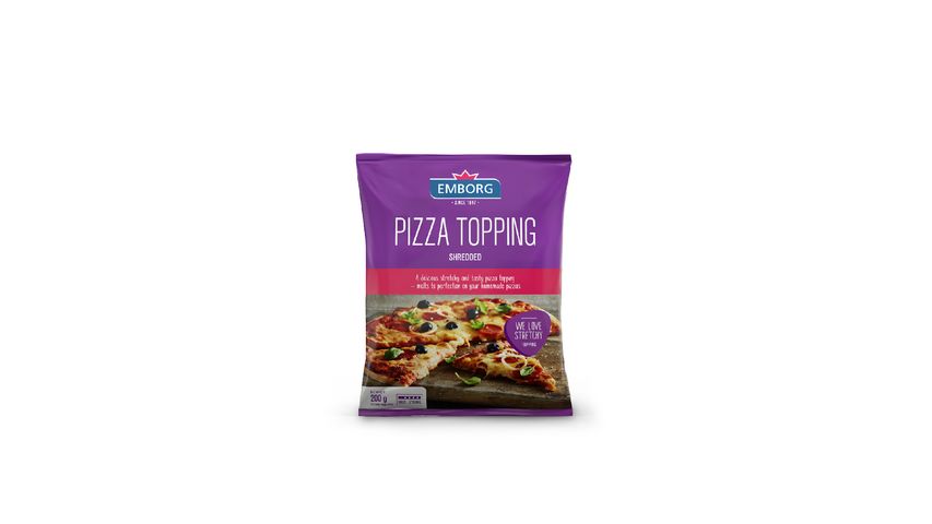 Emborg Pizza Topping Shredded Cheese 200g