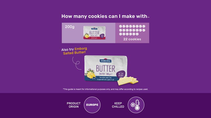 Emborg Butter Unsalted 200g