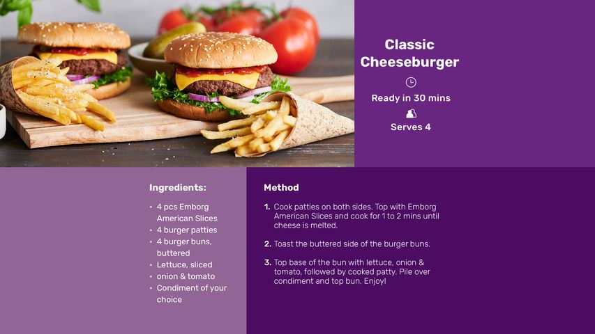 Emborg American Cheddar Cheese Slices 200g