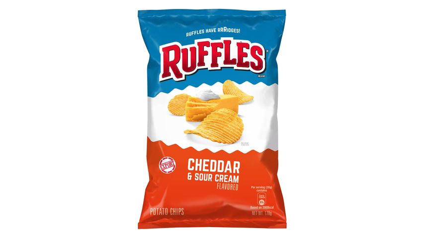 Ruffles Cheddar and Sour Cream Potato Chips 180g