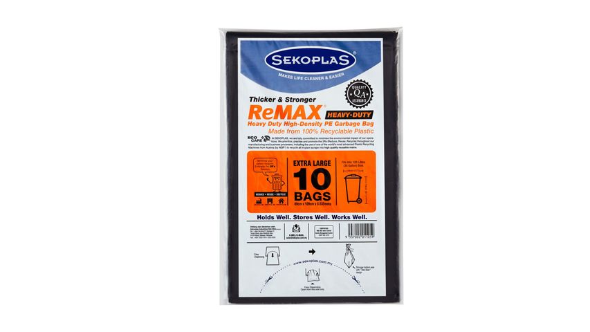 Sekoplas Remax Garbage Bag Pack (Large) 10 Pieces