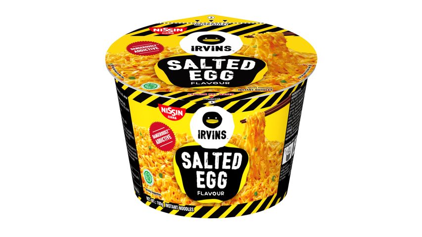 Nissin Irvins Salted Egg Bowl Noodles 100g