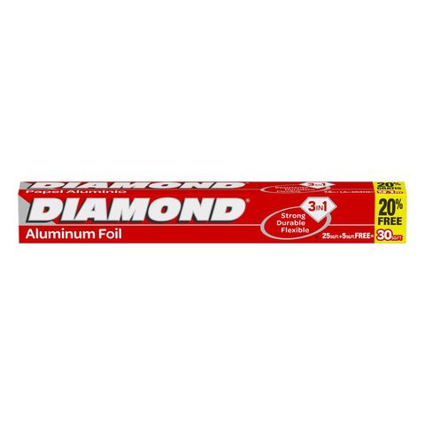 Diamond Aluminium Foil 25 sq ft
