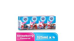 Dutch Lady UHT Marvel Strawberry Milk 4 x 125ml