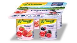 Fernleaf Strawberry & Mixed Berry Yogurt 4 x 110g