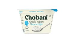 Chobani Greek Yogurt Natural Light Cup 0% Fat 160g