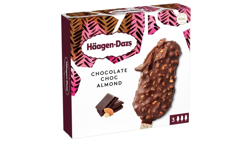 Haagen Dazs Chocolate Choc Almond 3x80ml