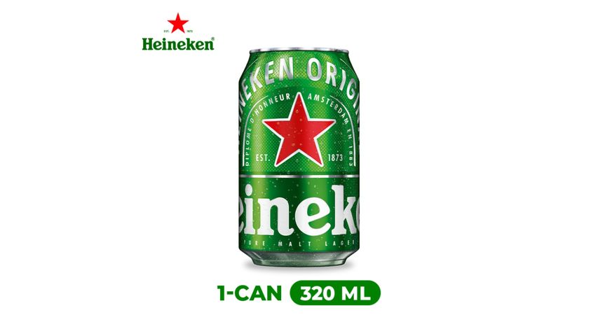 Heineken Lager Beer Can (Alcohol) 320ml