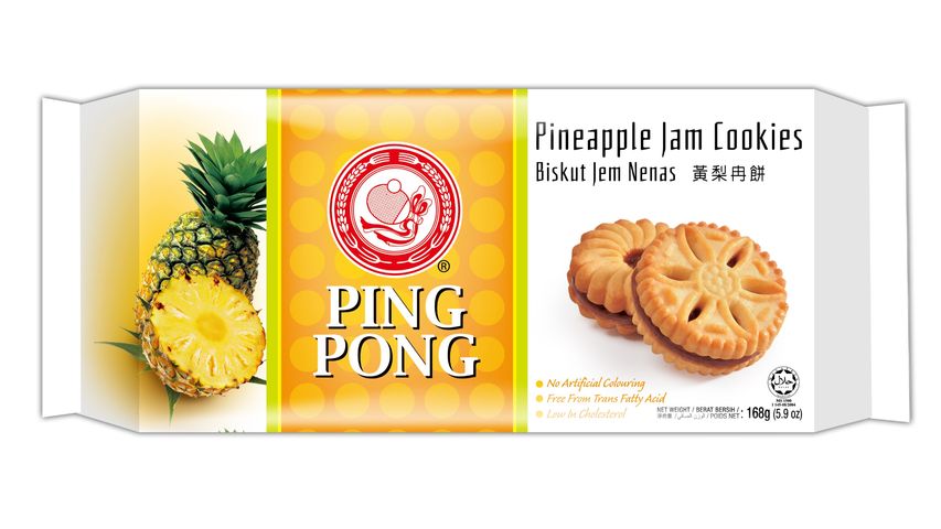 Hup Seng Pineapple Jam Biscuit 168g