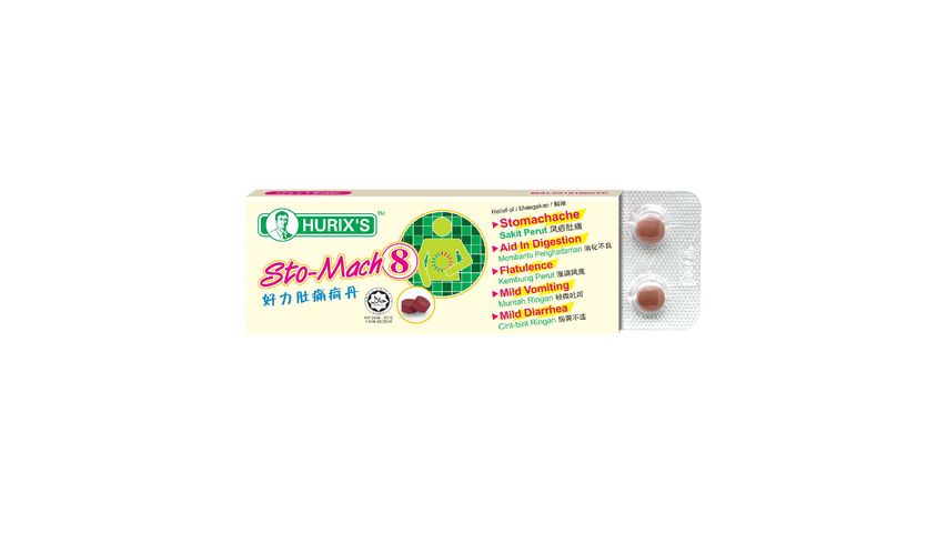 Hurix's Sto-Mach 8 12 Tablets