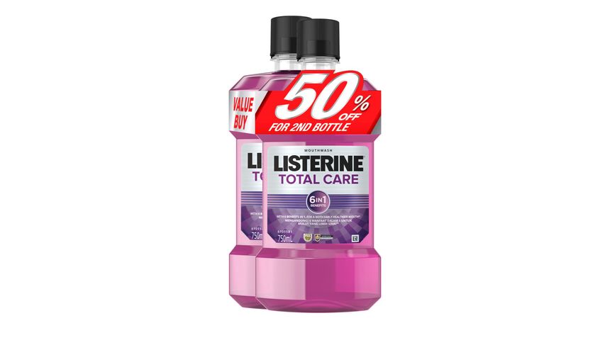 Listerine Total Care Mouthwash (Twin Pack) 2 x 750ml
