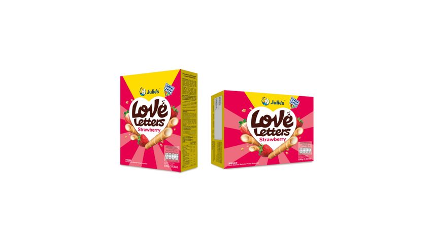 Julie's Love Letters Strawberry 100g