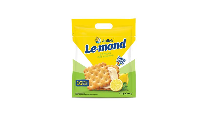 Julie's Le-mond Lemon Puff Sandwich 272g