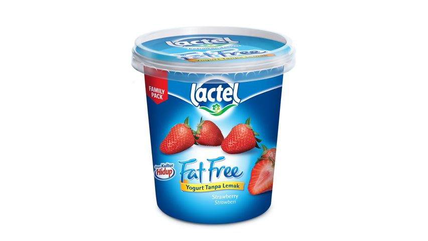 Lactel Fat Free Yogurt Strawberry 470g