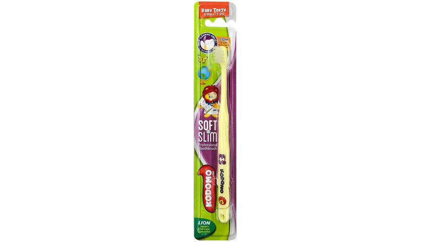 Kodomo Soft & Slim Professional Toothbrush Baby Teeth 6 Months - 2 Years 1 Piece