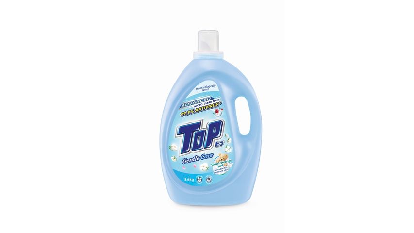 Top Advanced Micro Clean Tech with 99.9% Antivirus Gentle Care Laundry Detergent 3.6kg