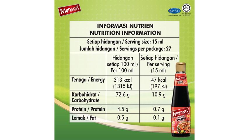 Mahsuri Kicap Manis Pedas | 410 毫升