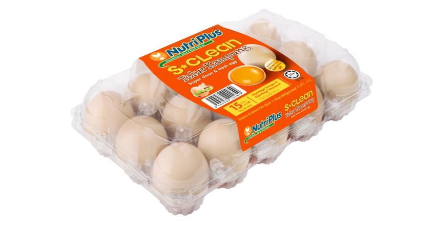 Nutriplus S-Clean Kampung Egg 15pcs