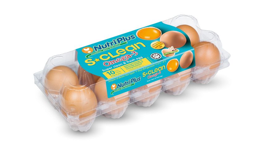 Nutriplus S Clean Omega-3 Eggs 10 Pieces