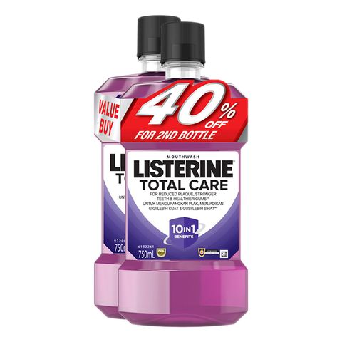 Listerine Total Care Mouthwash (Twin Pack) 2 x 750ml