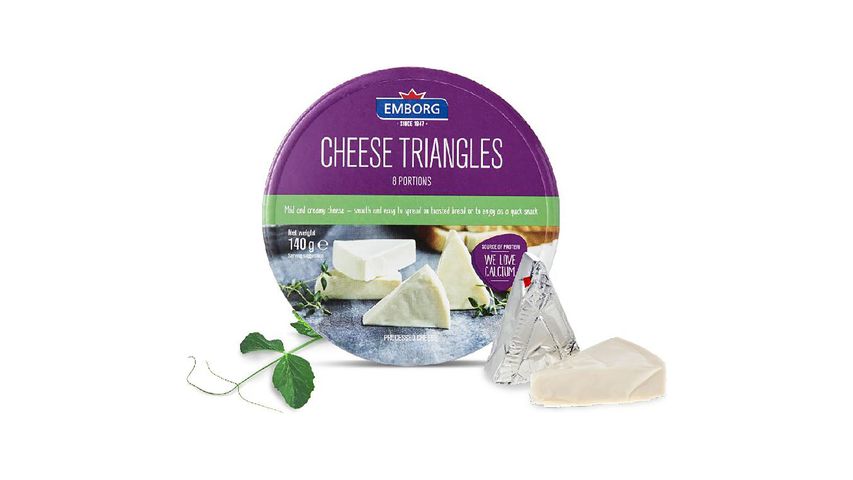 Emborg Cheese Triangles 140g
